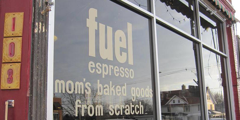 Photo of the front window of Fuel