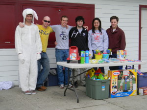 Easter Bunny and Volunteers