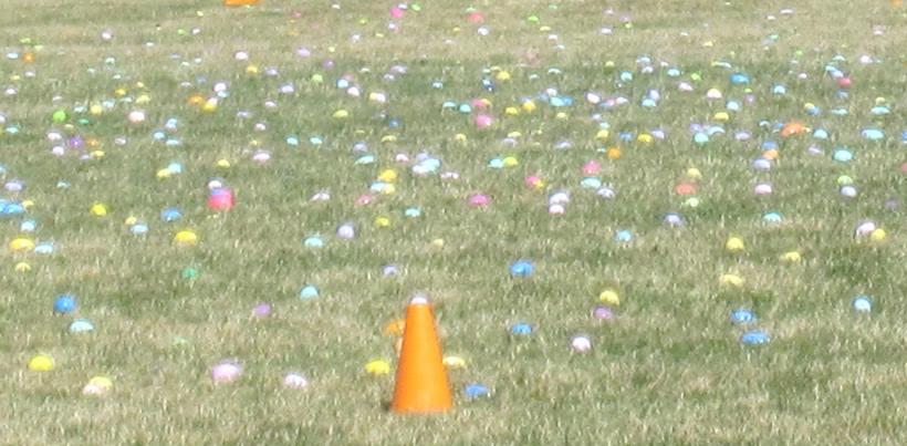 Colorful Easter Eggs at the Easter Egg Dash 2015