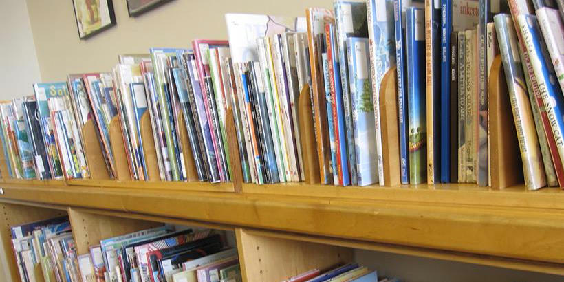 Shelf of Children's Books Mount Vernon Public Library Cole Library