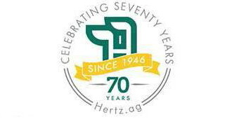 Hertz 70 Years Logo
