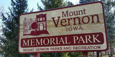 Memorial Park sign