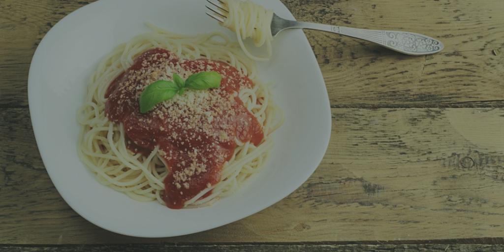 Photo of a plate of spaghetti