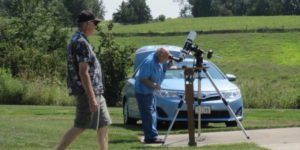 Member telescope at observatory