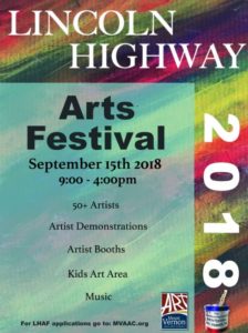2018 Poster Lincoln Highway Arts Festival