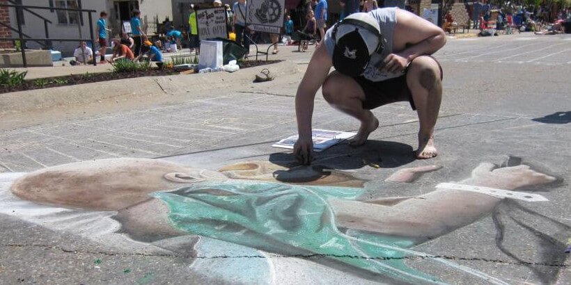 Chalk the Walk Featured Artist Bryce Cox May 2018