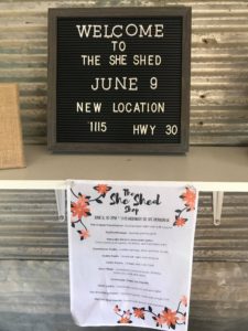 The She Shed Grand Opening