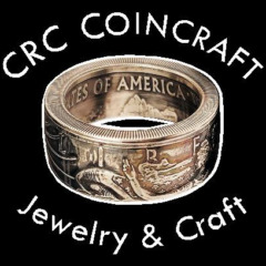 CRC Coincraft logo - a metal ring made from a coin