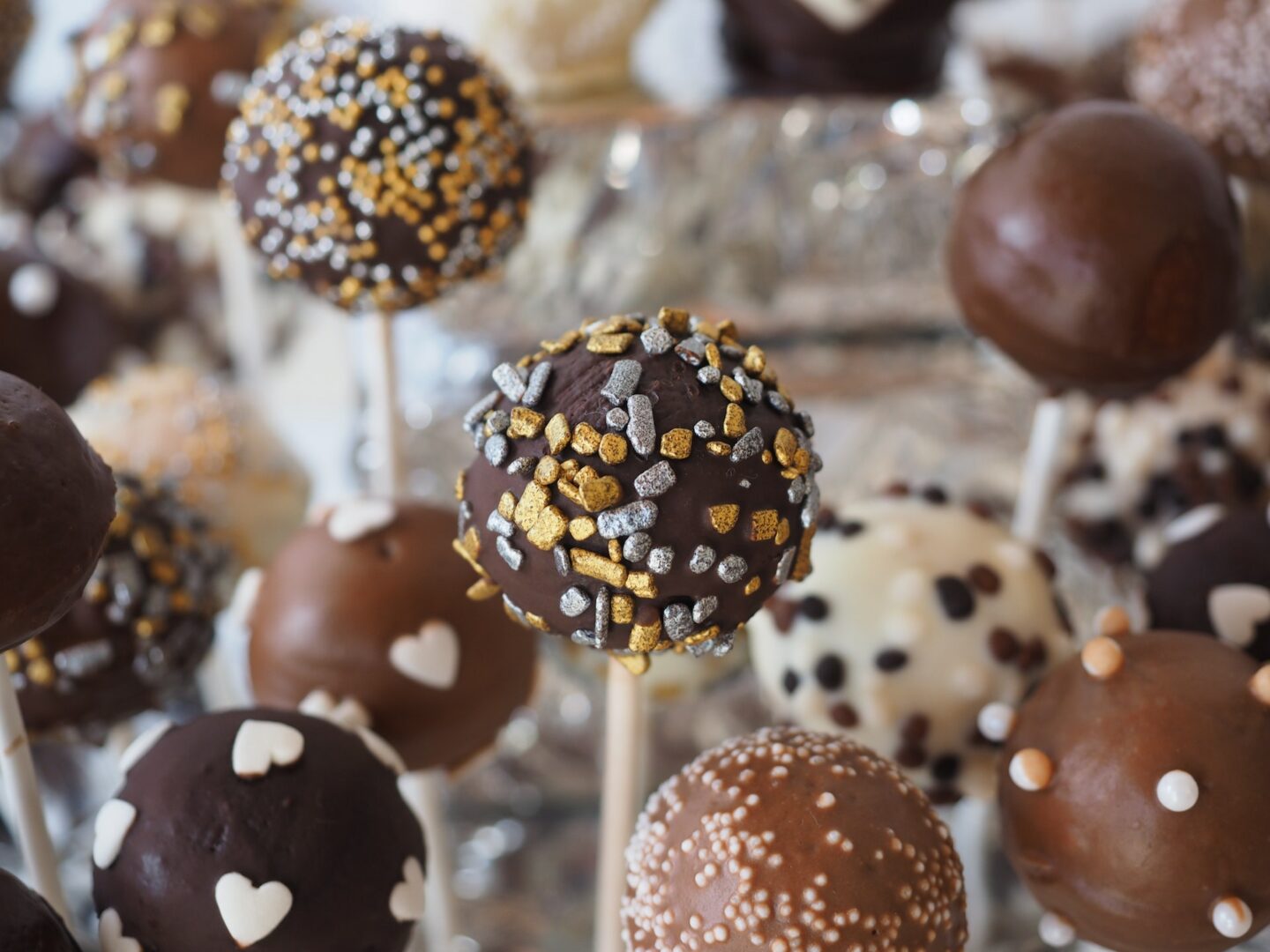 Chocolate covered cake pops