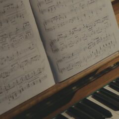 Piano with music