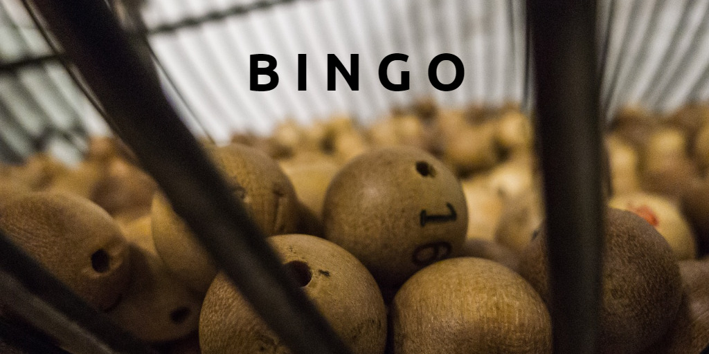 BINGO brown wooden balls