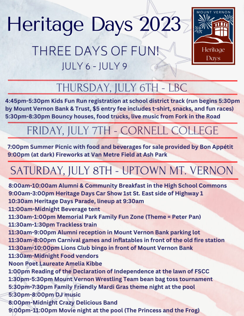 Heritage Days Festival 2023 Visit Mount VernonLisbon