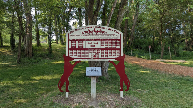 Nancy Doreen Huffman Dog Park sign.1.1 768x432