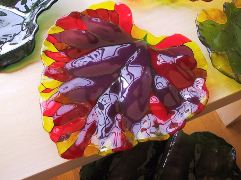 Harlequin Leaf Fused formed glass 768x576